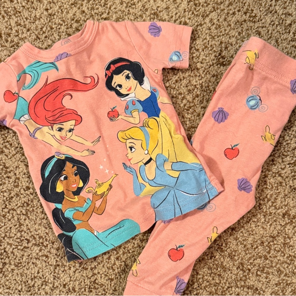 Disney Pink Princess Pajama Set